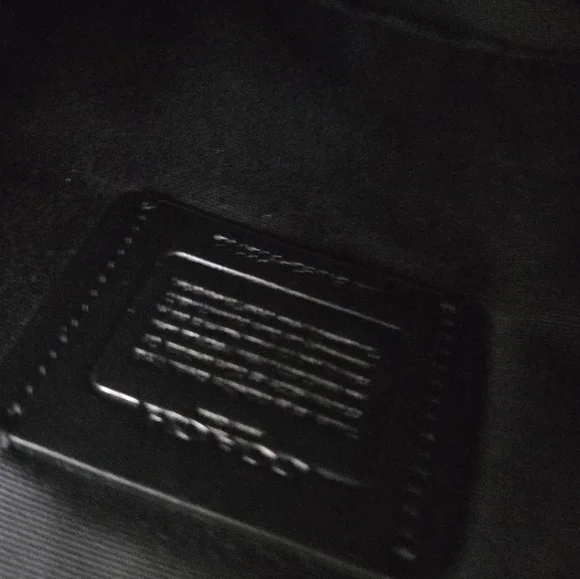 Coach Black Pebble Leather Hobo Satchel Bag with Gold Accents - Picture 9 of 10